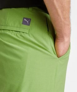 PUMA Men's 101 Stripe Golf Shorts Blue Coral Heather -PUMA Sales 2022 unnamed file 736