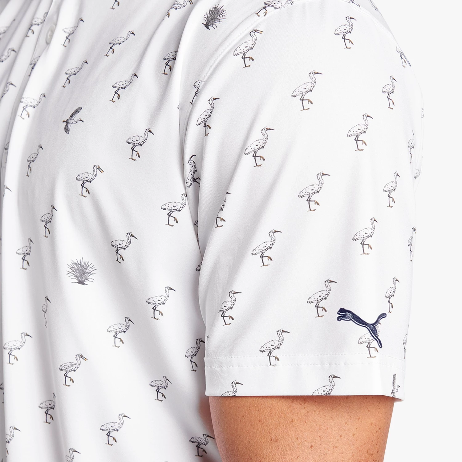 PUMA Men's MATTR Egrets Golf Polo Navy Blazer/old Gold 6 PUMA Men's MATTR Egrets Golf Polo Navy Blazer/old Gold - Image 4