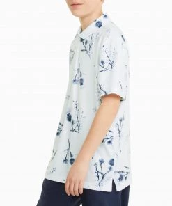 PUMA Boys' MATTR Lowlands Golf Polo Bright White/lavendar Pop -PUMA Sales 2022 unnamed file 755