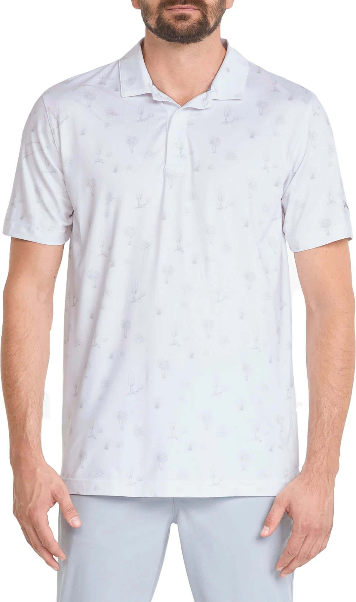 PUMA Men's CLOUDSPUN Conservation Golf Polo Bright White/high Rise 3 PUMA Men's CLOUDSPUN Conservation Golf Polo Bright White/high Rise