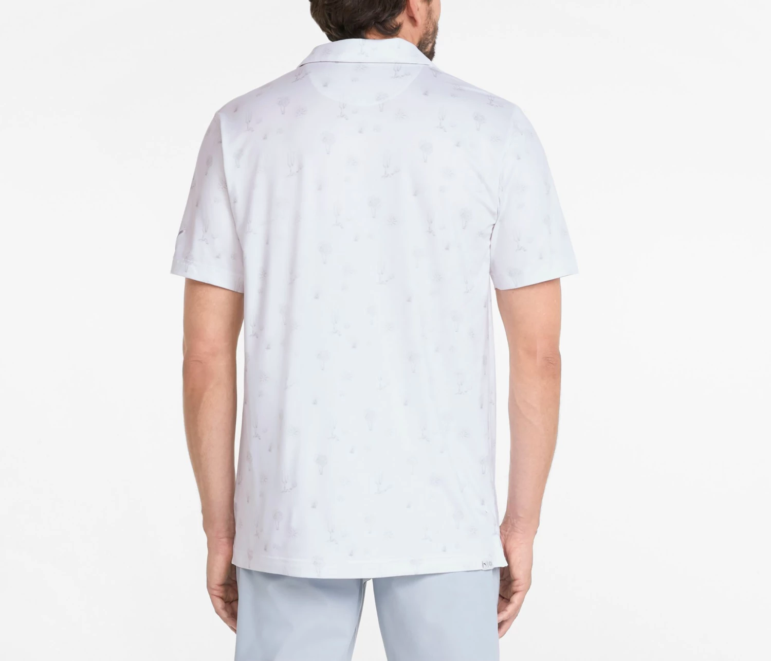 PUMA Men's CLOUDSPUN Conservation Golf Polo Bright White/high Rise 5 PUMA Men's CLOUDSPUN Conservation Golf Polo Bright White/high Rise - Image 3