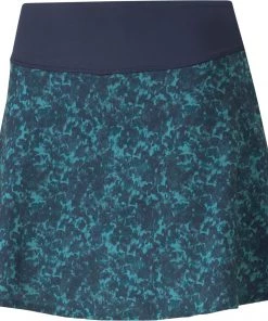 Puma Women's PWRSHAPE Camo Golf Skirt Teal