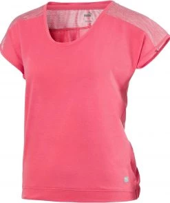 PUMA Women's Slouchy Short Sleeve Golf T-Shirt Rapture Rose