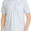 PUMA Men's CLOUDSPUN Petal Golf Polo Bright White/high Rise