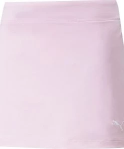 PUMA Girls' Solid Knit Golf Skort Georgia Peach