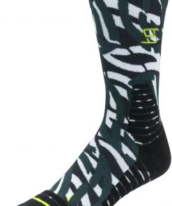 Puma Breanna Stewart Patterned Basketball Crew Socks For Women Black/white/yellow