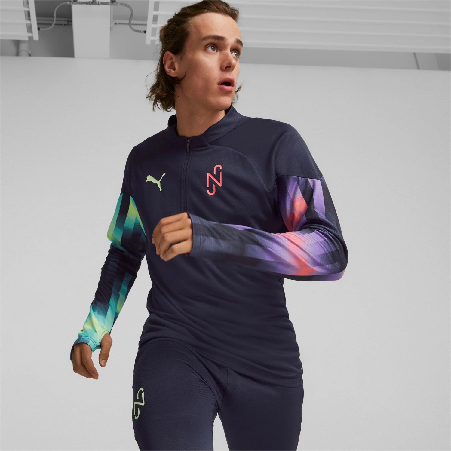 PUMA Men's Neymar Jr 24/7 Soccer Training Top Puma White 6 PUMA Men's Neymar Jr 24/7 Soccer Training Top Puma White - Image 4