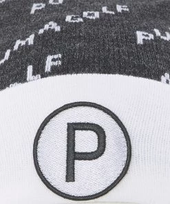 PUMA Men's Golf P Removable Pom Beanie Black/white -PUMA Sales 2022 unnamed file 871
