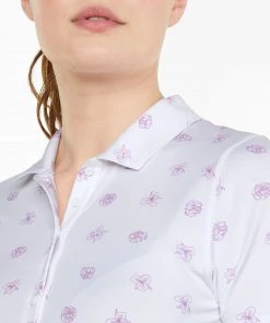 Puma Women's Cloudspun Garden Short Sleeve Golf Polo Bright White/mauve Pop -PUMA Sales 2022 unnamed file 874