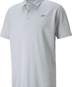 PUMA Men's Pique Moving Day Golf Polo High Rise