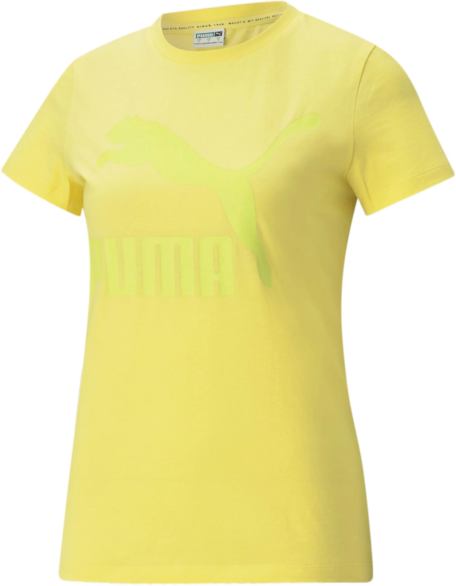 PUMA Women's Classics Logo Plus Short Sleeve T-Shirt Apricot Blush 3 PUMA Women's Classics Logo Plus Short Sleeve T-Shirt Apricot Blush