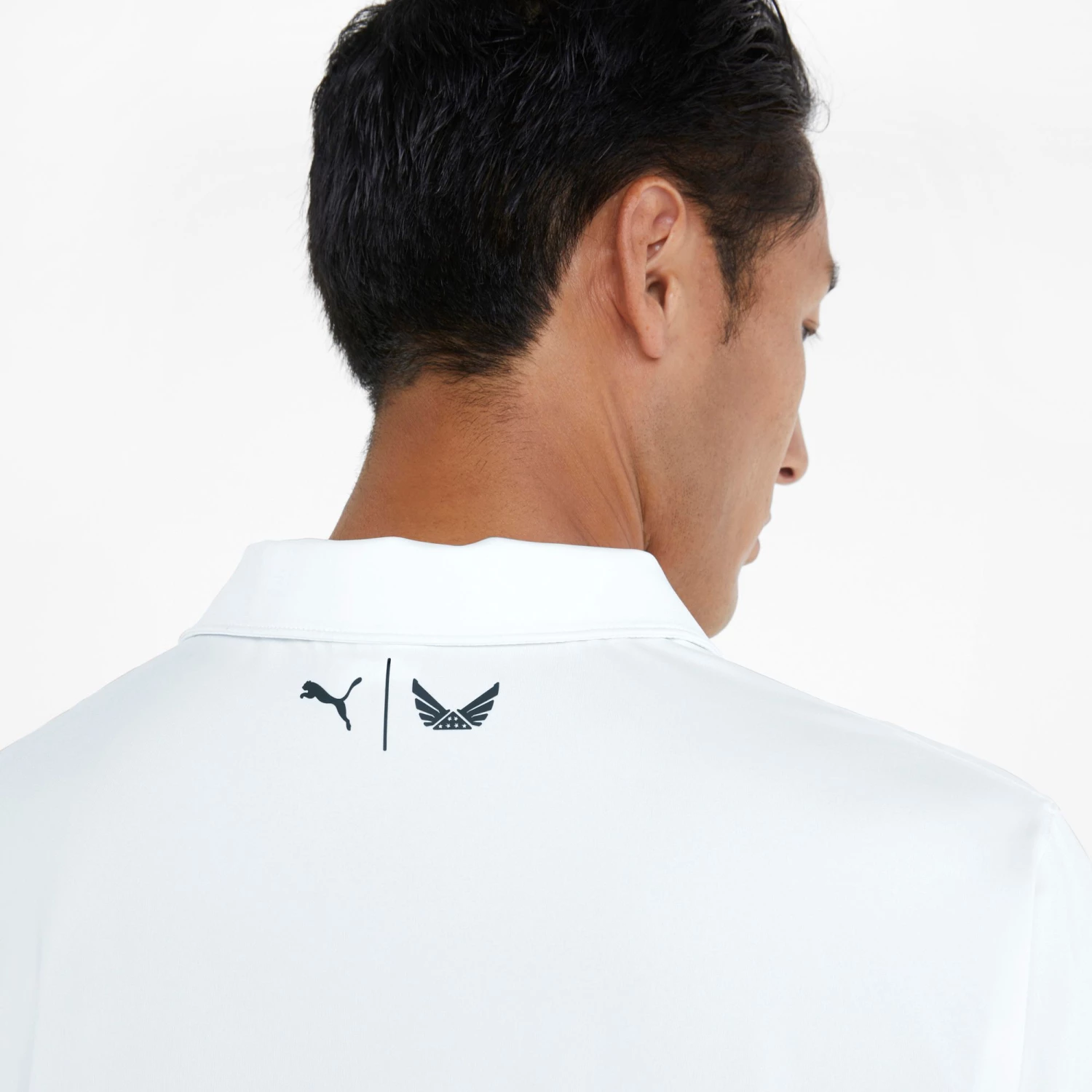 PUMA Men's Volition Paisley Stripe Golf Polo Bright White/ski Patrol 6 PUMA Men's Volition Paisley Stripe Golf Polo Bright White/ski Patrol - Image 4