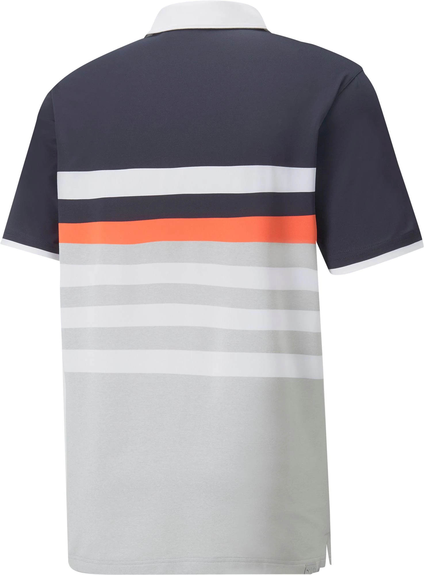 PUMA Men's MATTR One Way Golf Polo Navy Blazer/hot Coral 8 PUMA Men's MATTR One Way Golf Polo Navy Blazer/hot Coral - Image 6