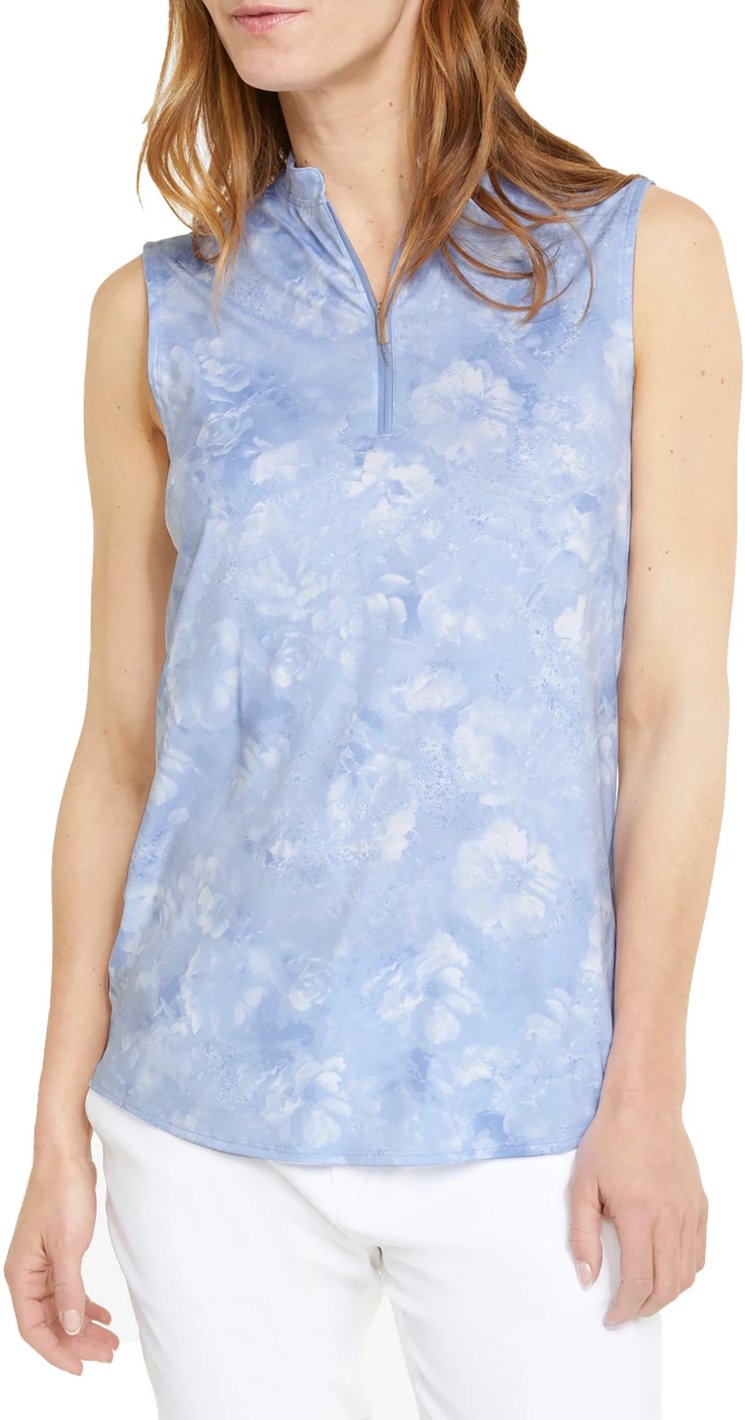 Puma Women's Cloudspun Iris Sleeveless Golf Polo Navy Blazer/bright White 3 Puma Women's Cloudspun Iris Sleeveless Golf Polo Navy Blazer/bright White