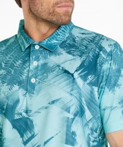 PUMA Men's MTTR Palm Leaves Golf Polo Bright White/quiet Shade -PUMA Sales 2022 unnamed file 930