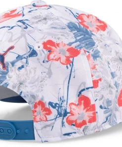 PUMA Men's Nassau P Snapback Golf Hat White/coral -PUMA Sales 2022 unnamed file 939