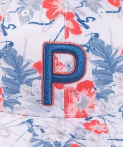 PUMA Men's Nassau P Snapback Golf Hat White/coral -PUMA Sales 2022 unnamed file 941