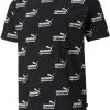 PUMA Men's Amplified All-Over Print Short Sleeve T-Shirt Puma Black