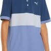 PUMA Boys' Short Sleeve Coldspun Highway Golf Polo Sunset Pink/quiet Shade