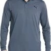 PUMA Men's CLOUDSPUN Long Sleeve Golf Polo Evening Sky/navy Blazer -PUMA Sales 2022 unnamed file 957