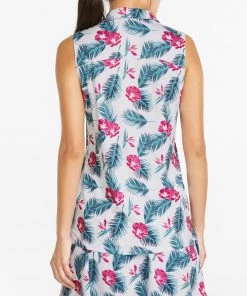 PUMA Women's CLOUDSPUN Paradise Sleeveless Golf Polo Navy Blazer/porcelain -PUMA Sales 2022 unnamed file 966