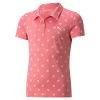 Puma Girls' MATTR Hibiscus Short Sleeve Golf Polo Rapture Rose/bright White -PUMA Sales 2022 unnamed file 986