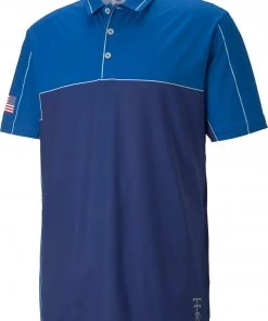 PUMA Men's MATTR Volition Mainplane Golf Polo Elektro Blue