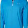 PUMA Men's Stealth 1/4 Zip Golf Pullover Ibiza Blue -PUMA Sales 2022 unnamed file 995